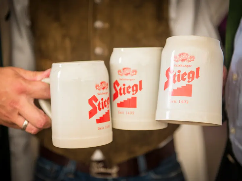 Frisch gezapftes Stiegl